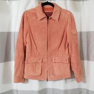 Eddie Bauer Seattle suede salmon jacket small